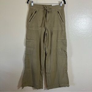 American Eagle Green Dreamy Drape Baggy Wide Leg Pant Size 4